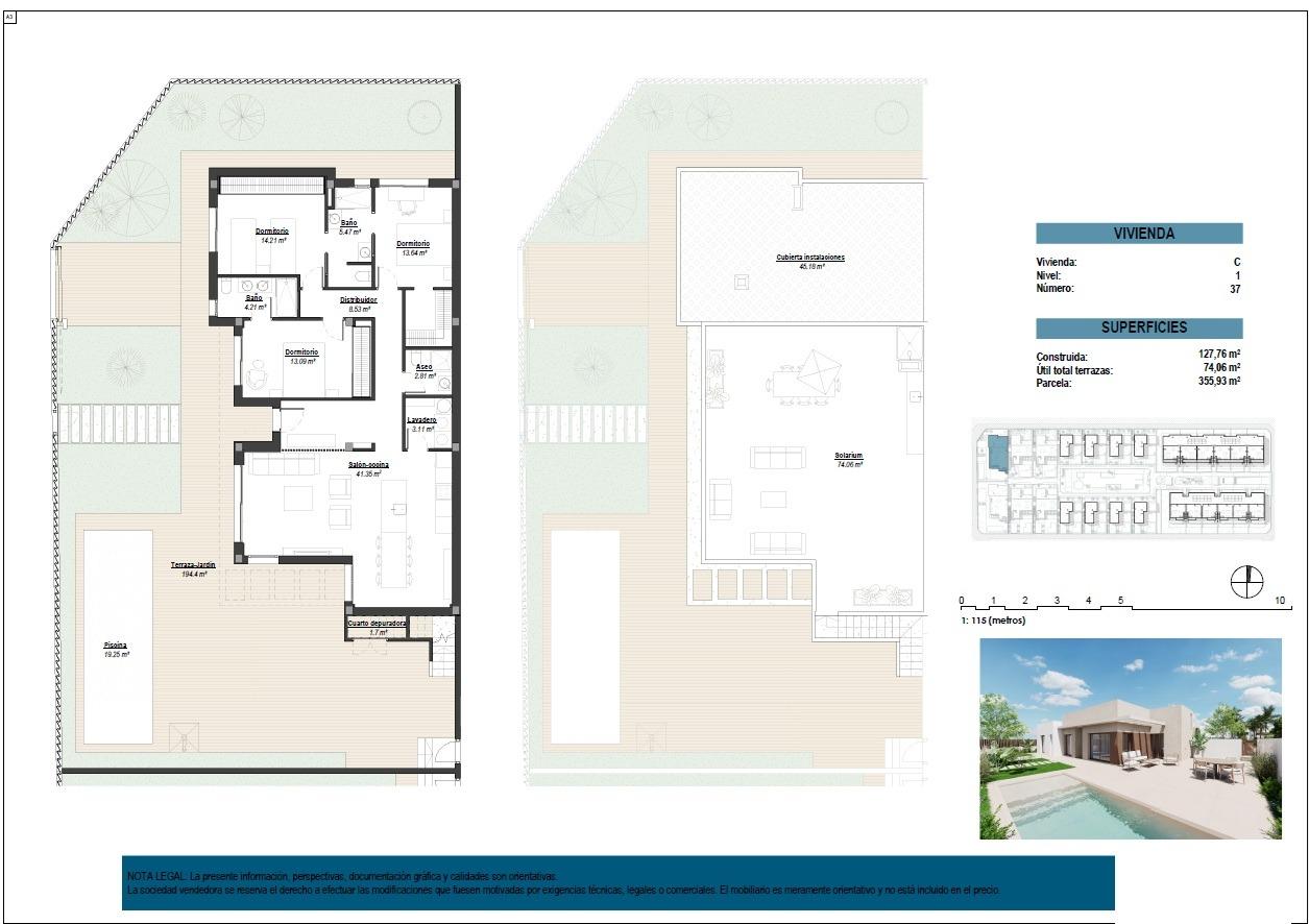 Modernas casas adosadas y pareadas en Pilar de la Horadada - Imagen 12